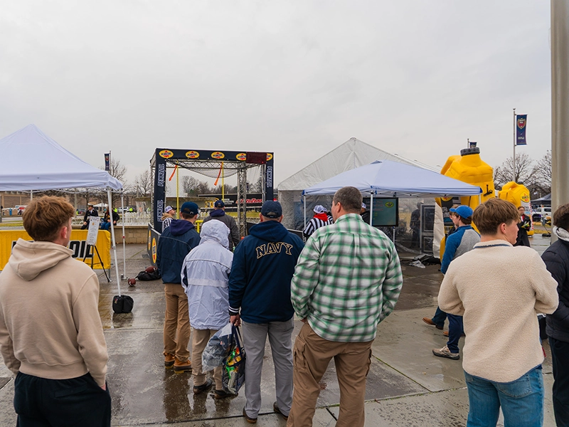Longest Field Goal Challenge Crowd