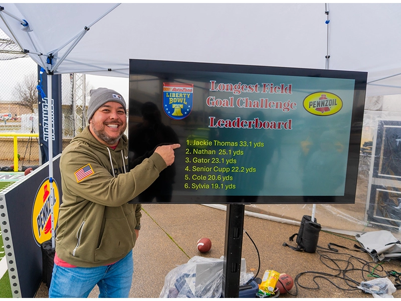 Longest Field Goal Challenge Leaderboard